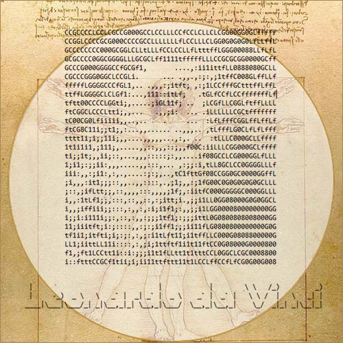 Leonardo da Vinci ASCII art